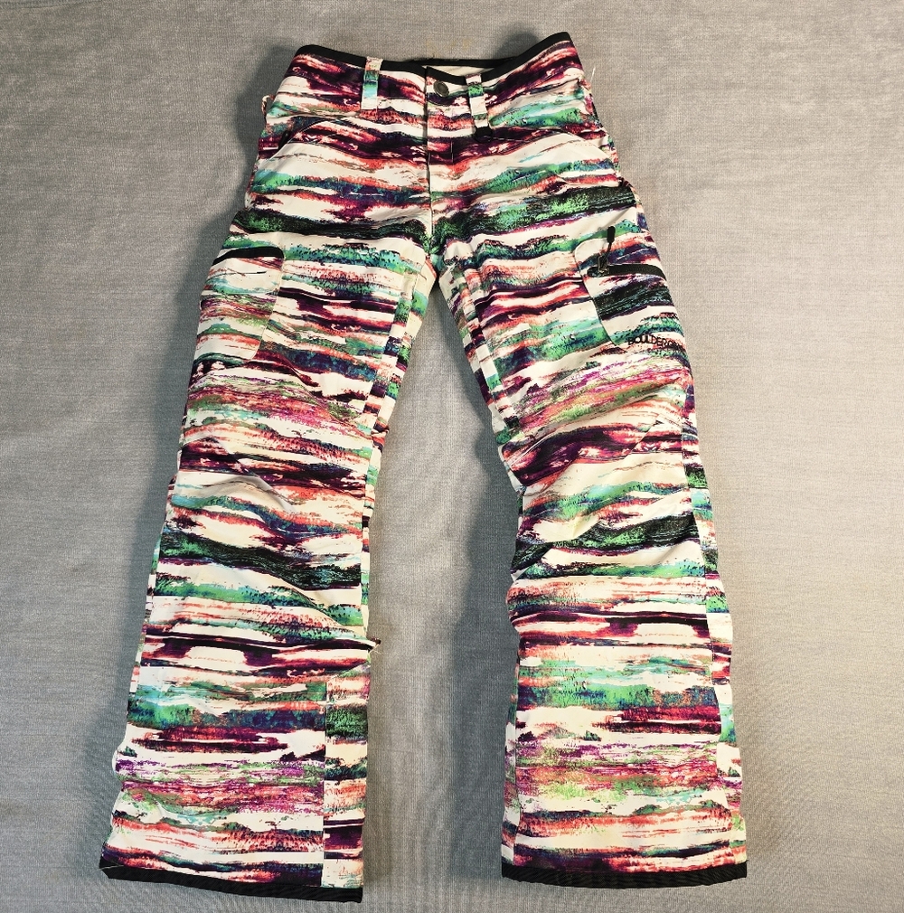 Boulder Gear Snow Pants Kids Medium Multi Color Excellent Ski Snowboard Print - Picture 5 of 15